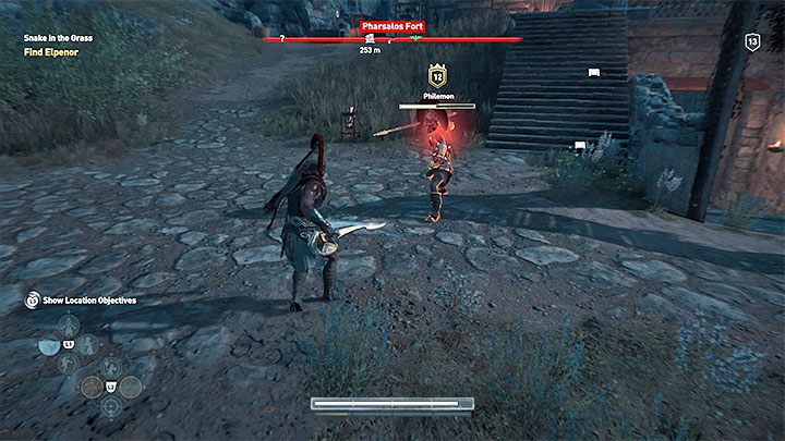 Assassins Creed Odyssey - тяжелая атака противника
