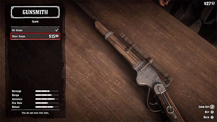 Red Dead Redemption 2 - улучшение винтовки Red Dead Redemption 2 - улучшение винтовки